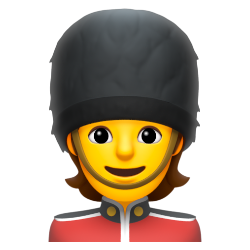 Emoji Bảo vệ 💂 dạng 3D
