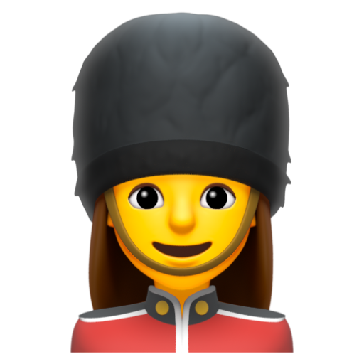 Emoji Bảo vệ nữ 💂‍♀ dạng 3D