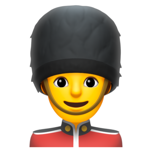 Emoji Bảo vệ nam 💂‍♂ dạng 3D