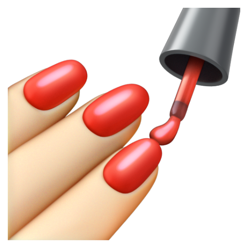 Emoji Sơn móng tay: màu da sáng 💅🏻 dạng 3D