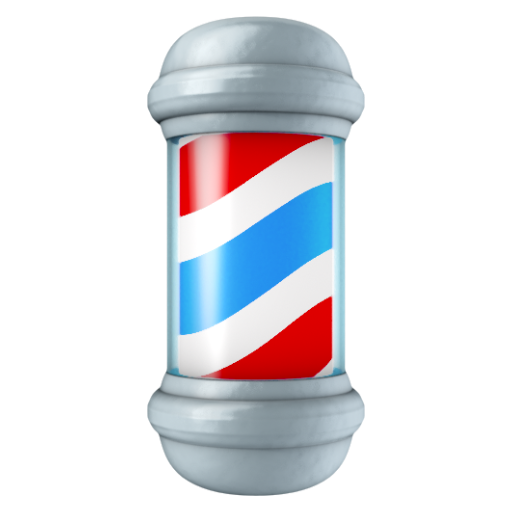 Emoji Biển hiệu của thợ cắt tóc 💈 dạng 3D
