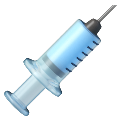 Emoji Ống tiêm 💉 dạng 3D