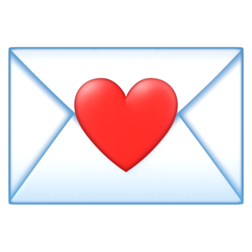 Emoji Thư tình 💌 dạng 3D