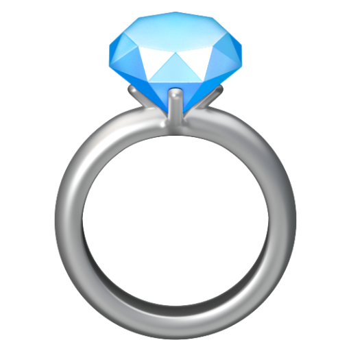 Emoji Nhẫn 💍 dạng 3D