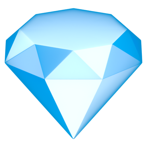 Emoji Đá quý 💎 dạng 3D