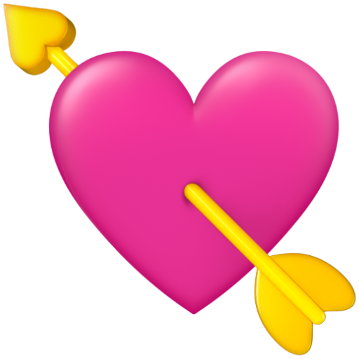 Emoji Trái tim với mũi tên 💘 dạng 3D