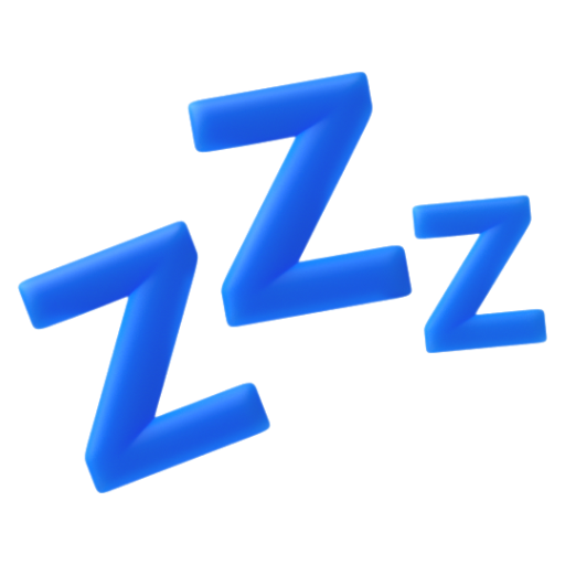 Emoji Buồn ngủ 💤 dạng 3D