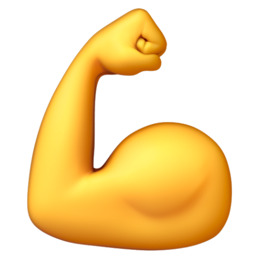 Emoji Bắp tay gập lại 💪 dạng 3D