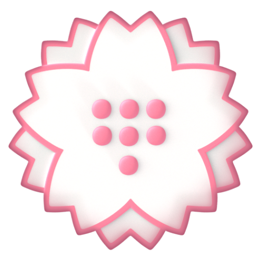 Emoji Hoa trắng 💮 dạng 3D