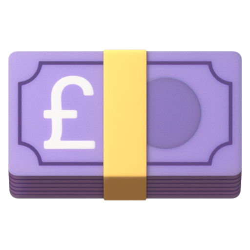 Emoji Tiền giấy bảng 💷 dạng 3D