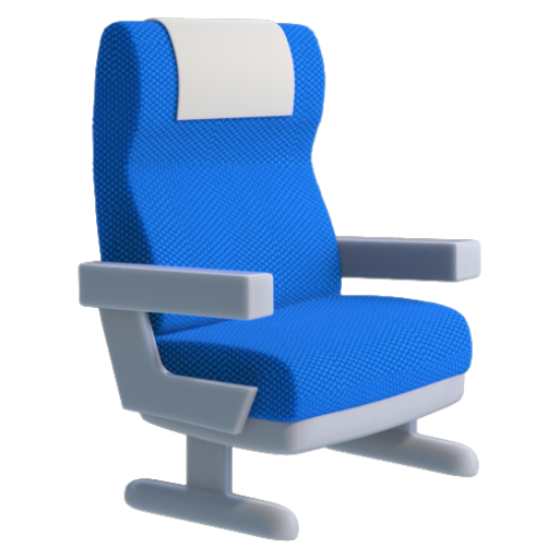 Emoji Cái ghế 💺 dạng 3D