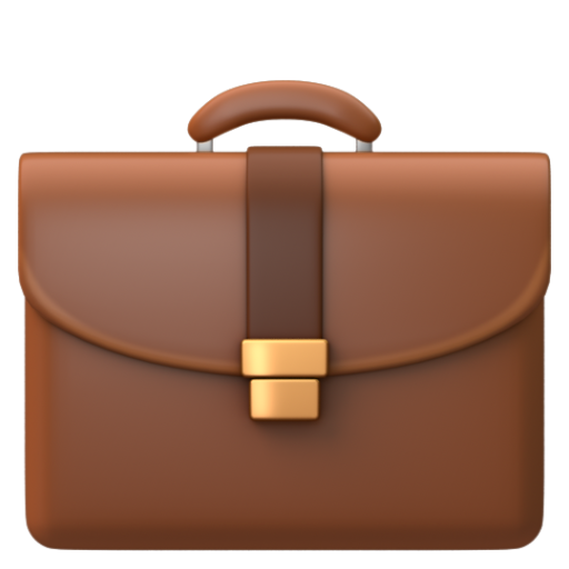 Emoji Cặp tài liệu 💼 dạng 3D