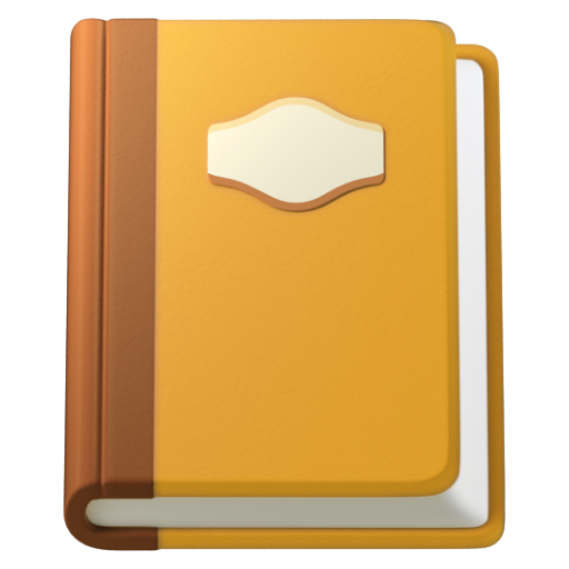 Emoji Sổ ghi chép có bìa trang trí 📔 dạng 3D