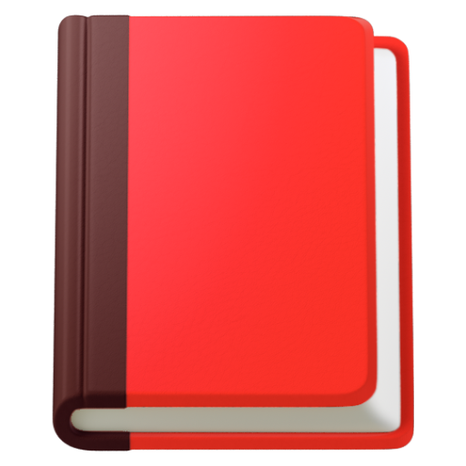 Emoji Sách đóng 📕 dạng 3D