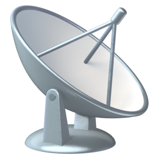 Emoji Ăng-ten vệ tinh 📡 dạng 3D