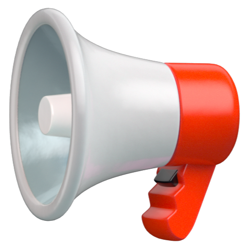 Emoji Loa phát thanh 📢 dạng 3D