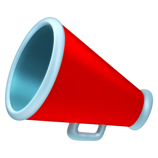 Emoji Loa phóng thanh 📣 dạng 3D