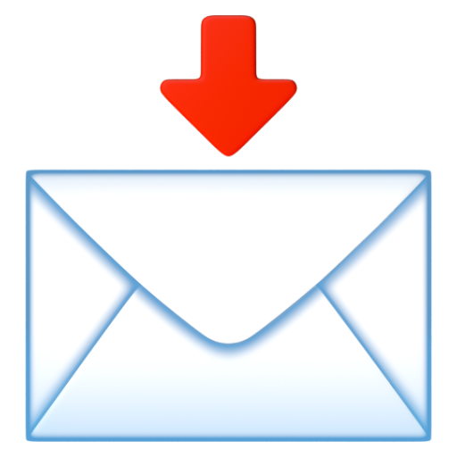 Emoji Phong bì với mũi tên 📩 dạng 3D