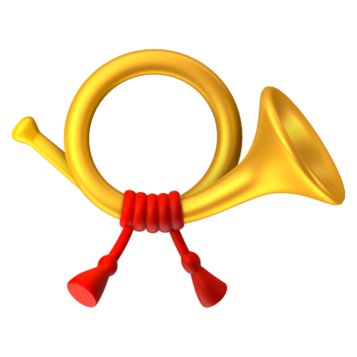Emoji Kèn bưu chính 📯 dạng 3D