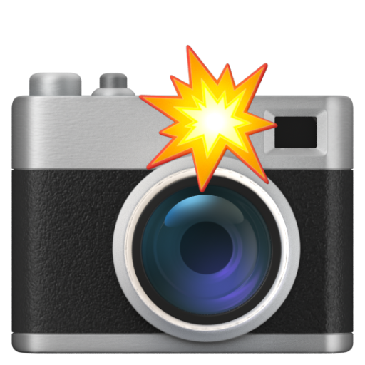 Emoji Máy ảnh có đèn flash 📸 dạng 3D
