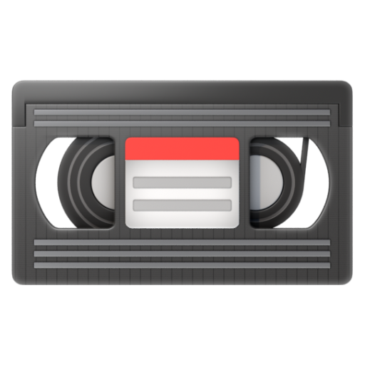 Emoji Băng video 📼 dạng 3D