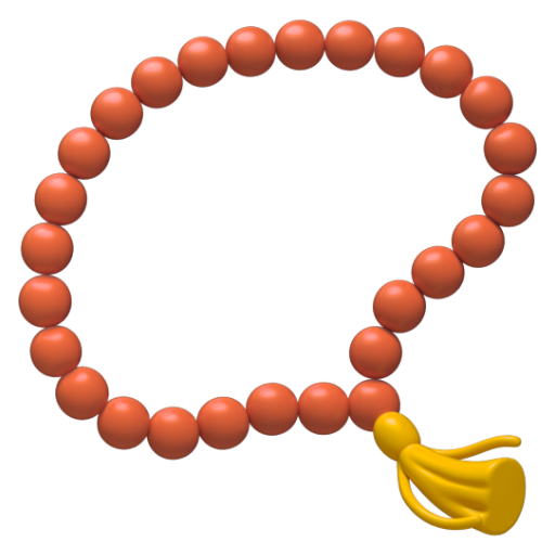 Emoji Tràng hạt 📿 dạng 3D