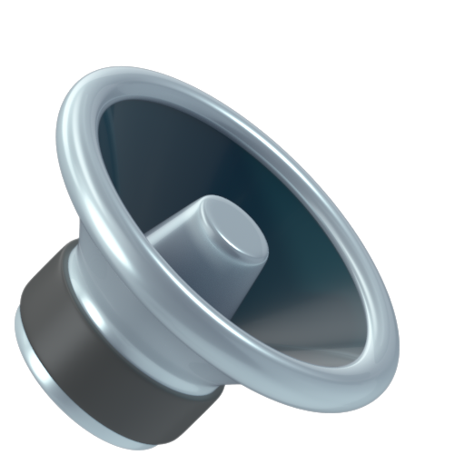 Emoji Âm lượng loa thấp 🔈 dạng 3D