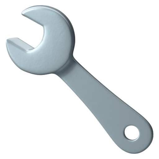 Emoji Cờ lê 🔧 dạng 3D