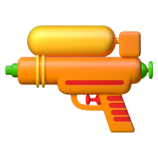 Emoji Súng nước 🔫 dạng 3D