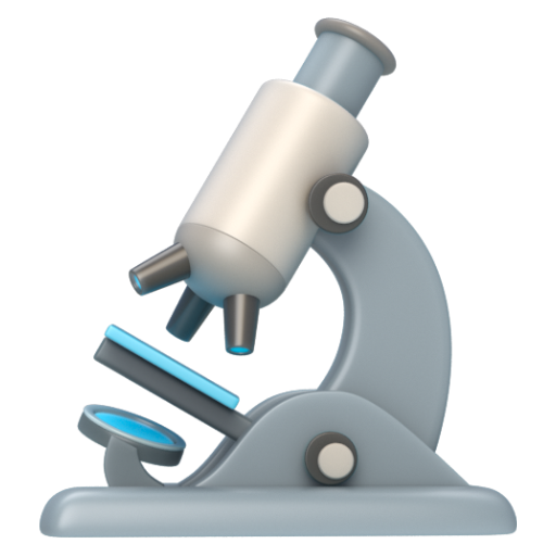 Emoji Kính hiển vi 🔬 dạng 3D