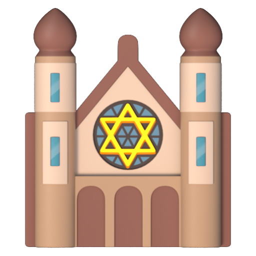 Emoji Giáo đường Do thái 🕍 dạng 3D