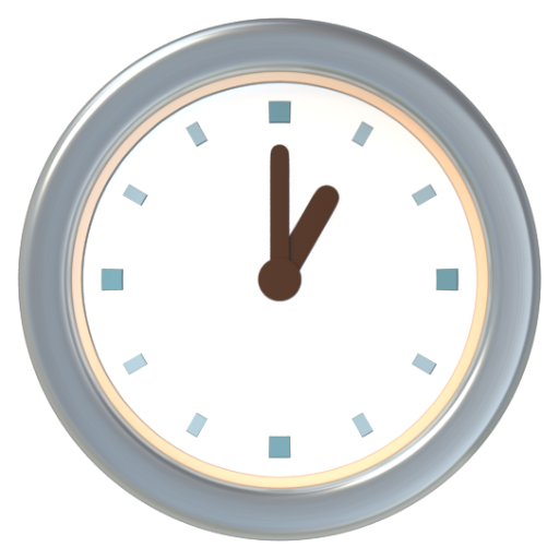 Emoji Một giờ 🕐 dạng 3D