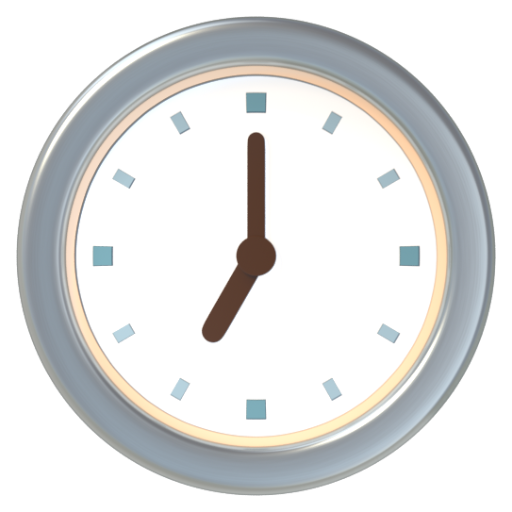 Emoji Bảy giờ 🕖 dạng 3D