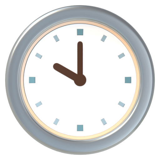 Emoji Mười giờ 🕙 dạng 3D