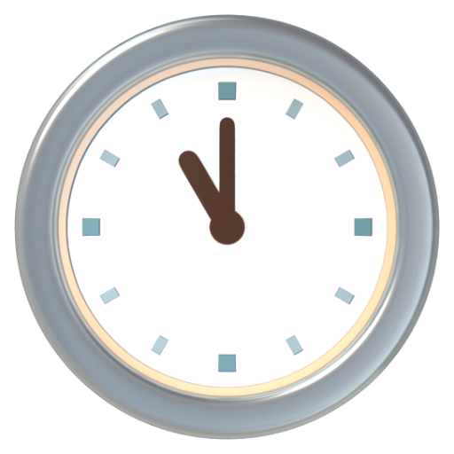 Emoji Mười một giờ 🕚 dạng 3D