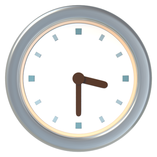 Emoji Ba giờ ba mươi phút 🕞 dạng 3D
