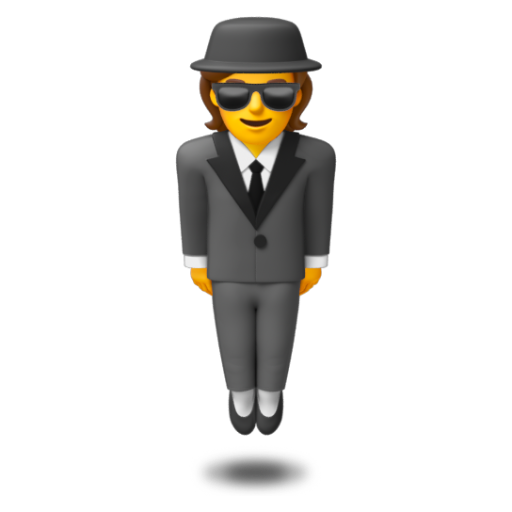 Emoji Người đàn ông mặc vest đang bay lên 🕴 dạng 3D