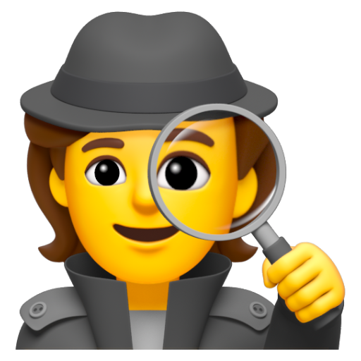 Emoji Thám tử 🕵 dạng 3D