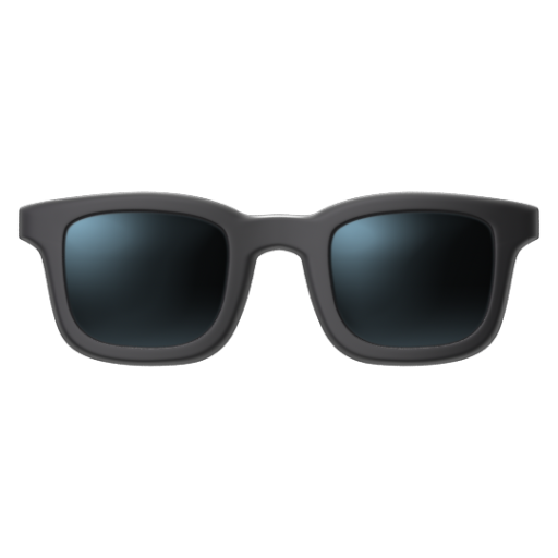 Emoji Kính râm 🕶 dạng 3D