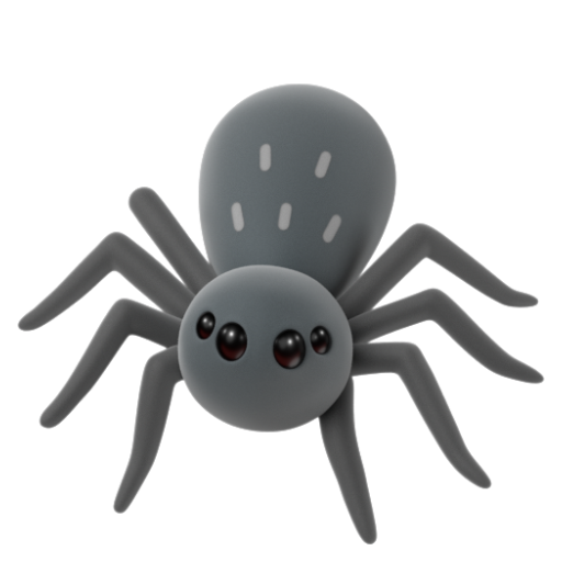 Emoji Nhện 🕷 dạng 3D