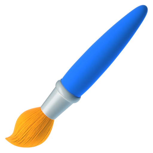 Emoji Cọ vẽ tranh 🖌 dạng 3D