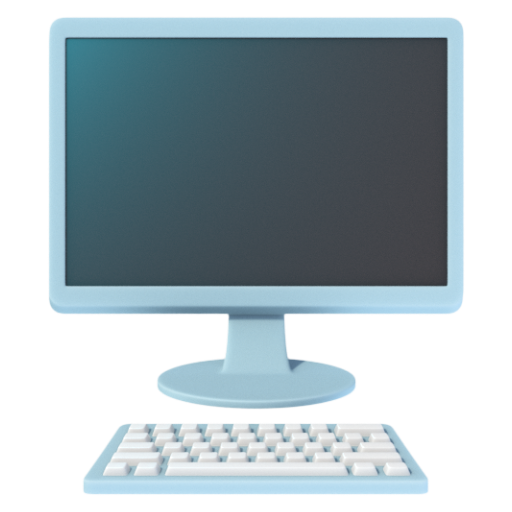 Emoji Máy tính để bàn 🖥 dạng 3D
