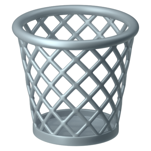 Emoji Sọt rác 🗑 dạng 3D
