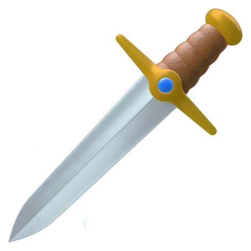 Emoji Dao găm 🗡 dạng 3D