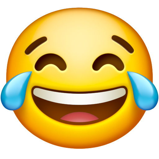 Emoji Mặt cười với nước mắt vui sướng 😂 dạng 3D