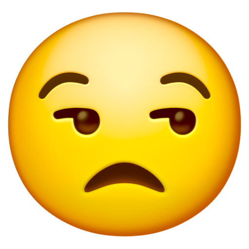 Emoji Mặt buồn 😒 dạng 3D