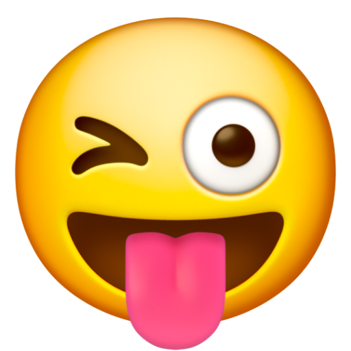Emoji Mặt lè lưỡi nháy mắt 😜 dạng 3D