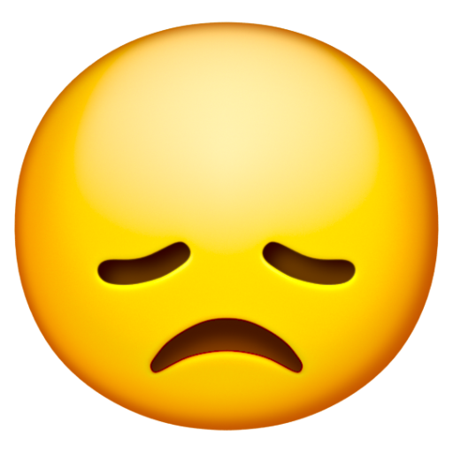 Emoji Mặt thất vọng 😞 dạng 3D