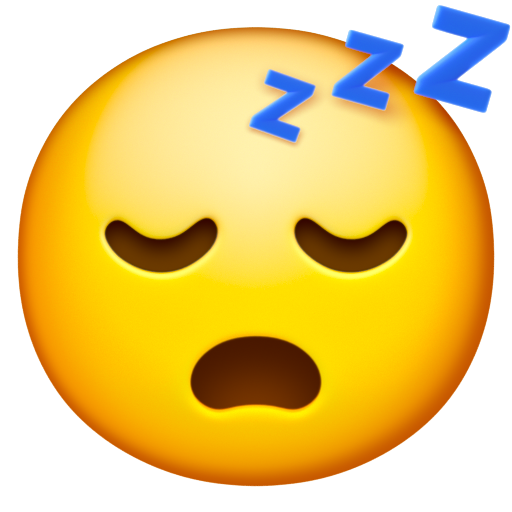Emoji Mặt đang ngủ 😴 dạng 3D