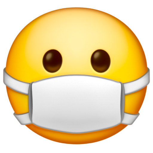 Emoji Mặt đeo khẩu trang y tế 😷 dạng 3D